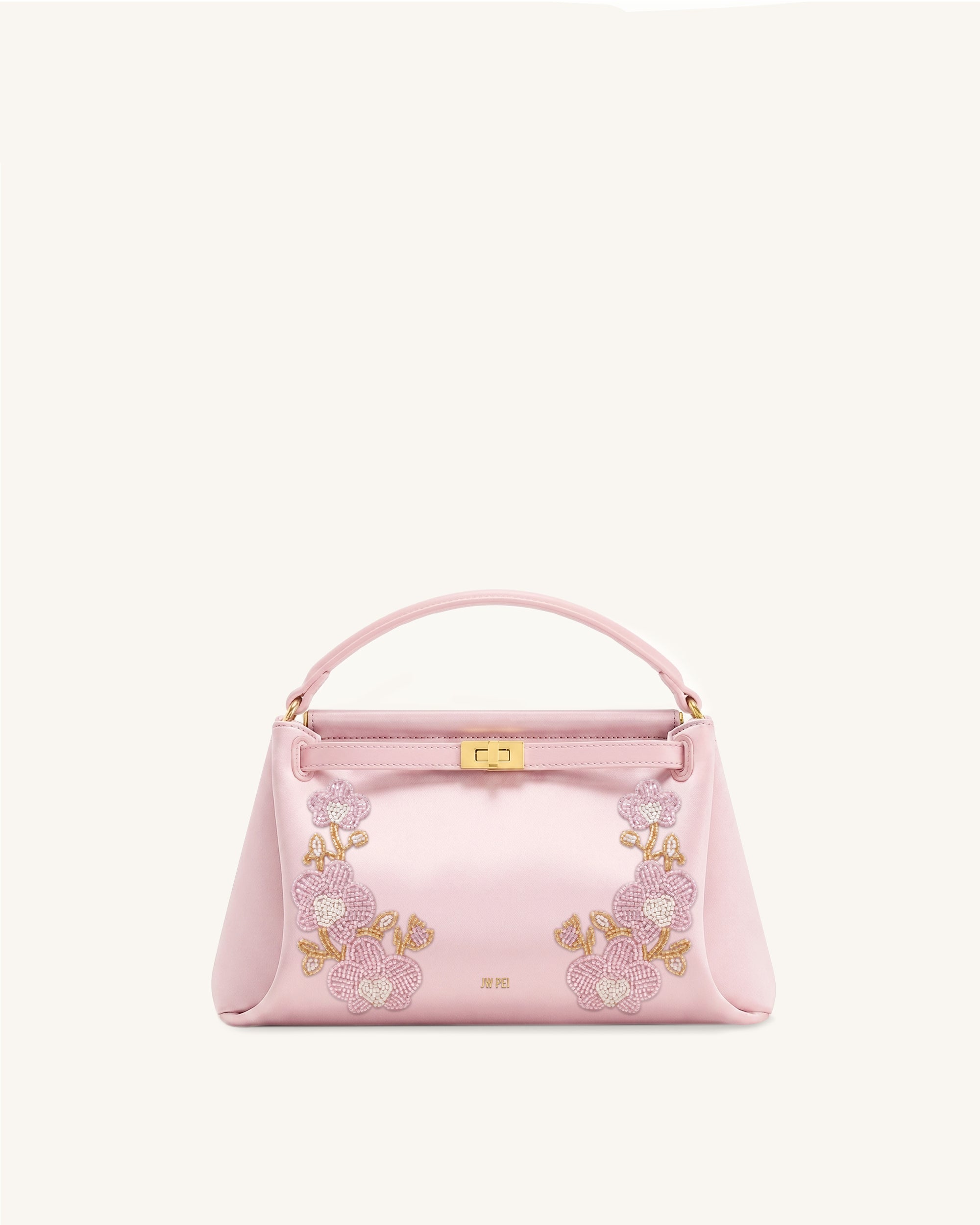 Jw Pei Carmen Beaded Orchid Top Handle Bag Light Pink