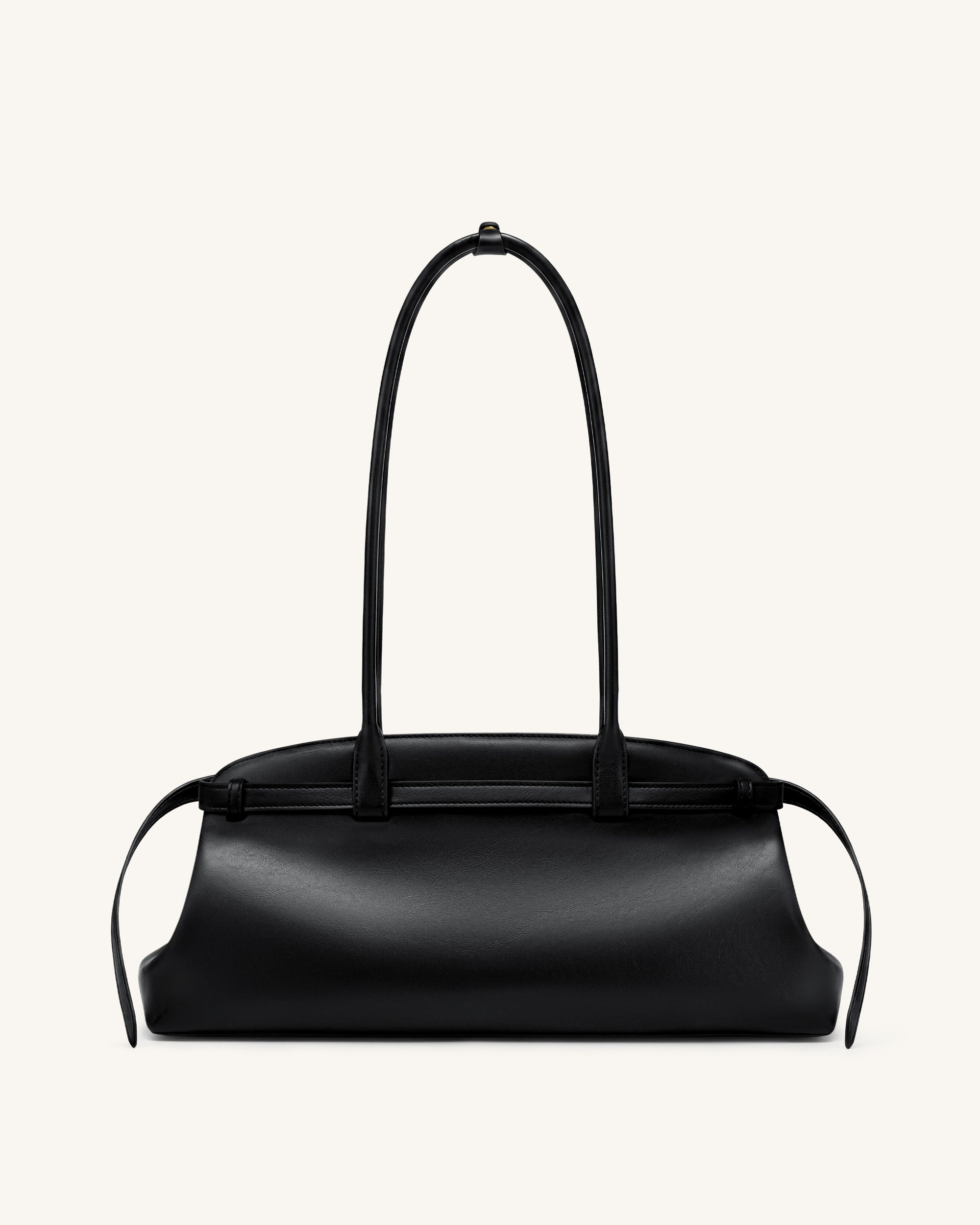 Jw Pei Arden Belt Detail East West Shoulder Bag Black