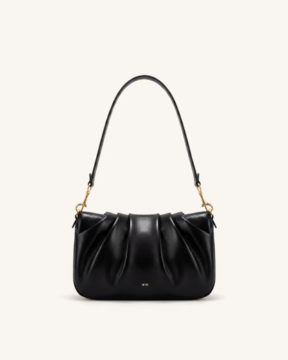 Jw Pei Sofia Ruched Shoulder Bag Black
