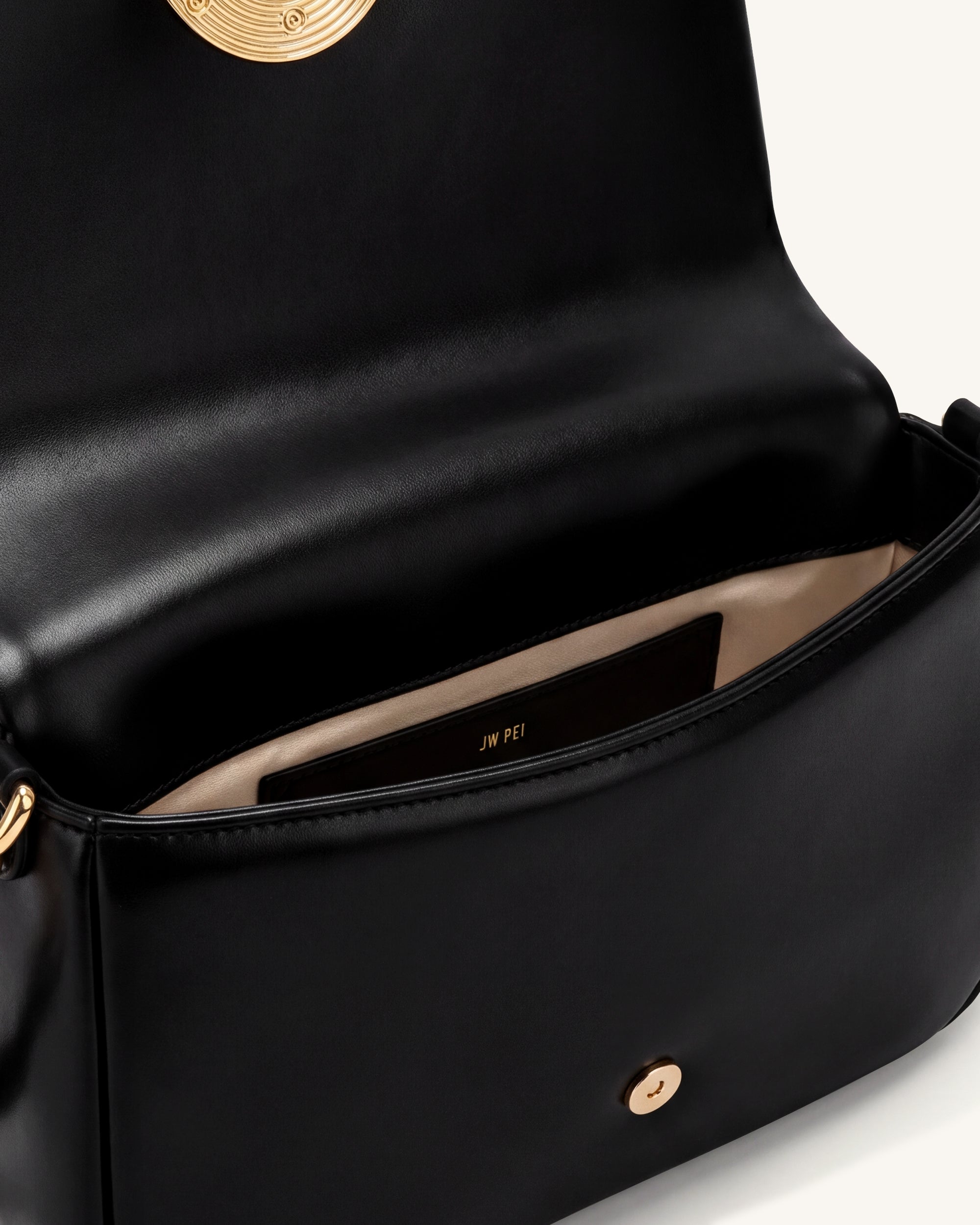 Jw Pei Sofia Ruched Shoulder Bag Black