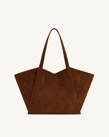 Jw Pei Kiana Large Capacity Tote Bag Dark Brown