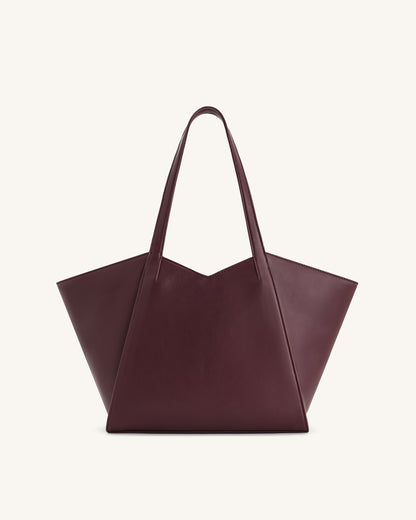 Jw Pei Kiana Large Capacity Tote Bag Deep Claret