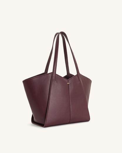 Jw Pei Kiana Large Capacity Tote Bag Deep Claret