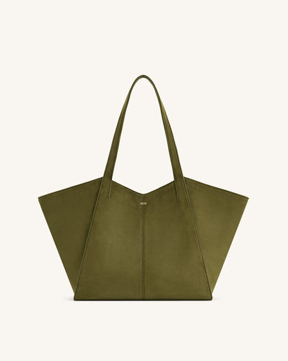 Jw Pei Kiana Large Capacity Tote Bag Dark Olive