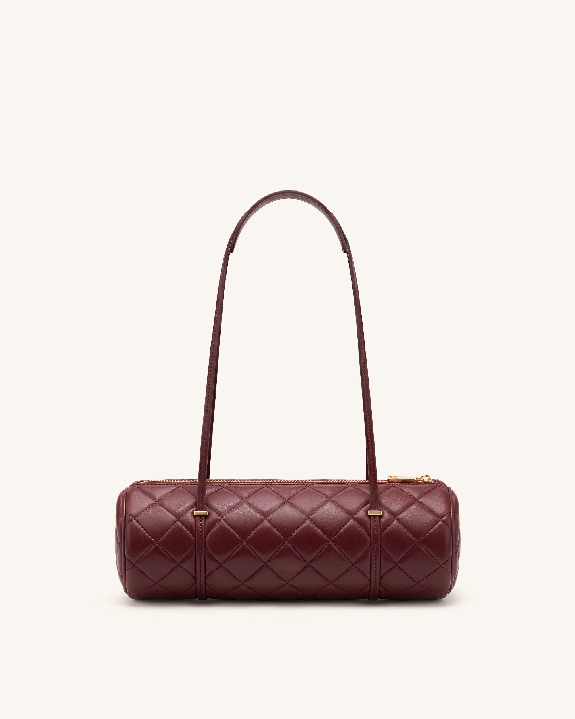 Jw Pei Marcella Quilted Cylinder Shoulder Bag Burgundy