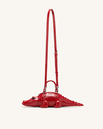 Jw Pei Jayden Crocodile Novelty Handbag Red