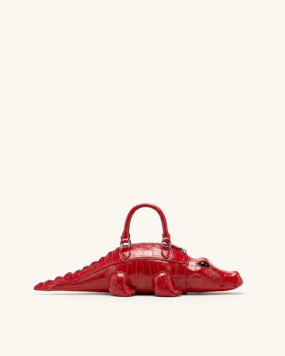 Jw Pei Jayden Crocodile Novelty Handbag Red