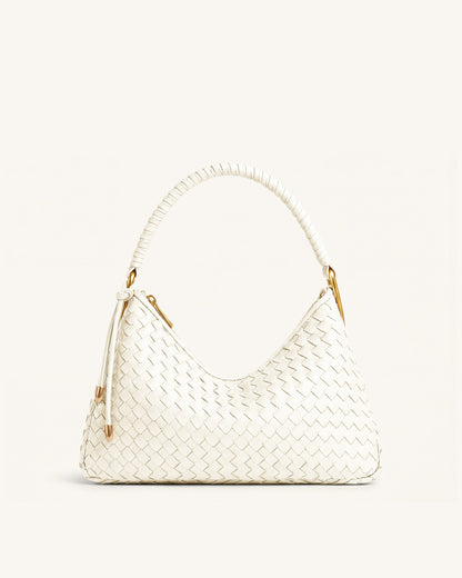 Jw Pei Lorena Woven Shoulder Bag Ivory