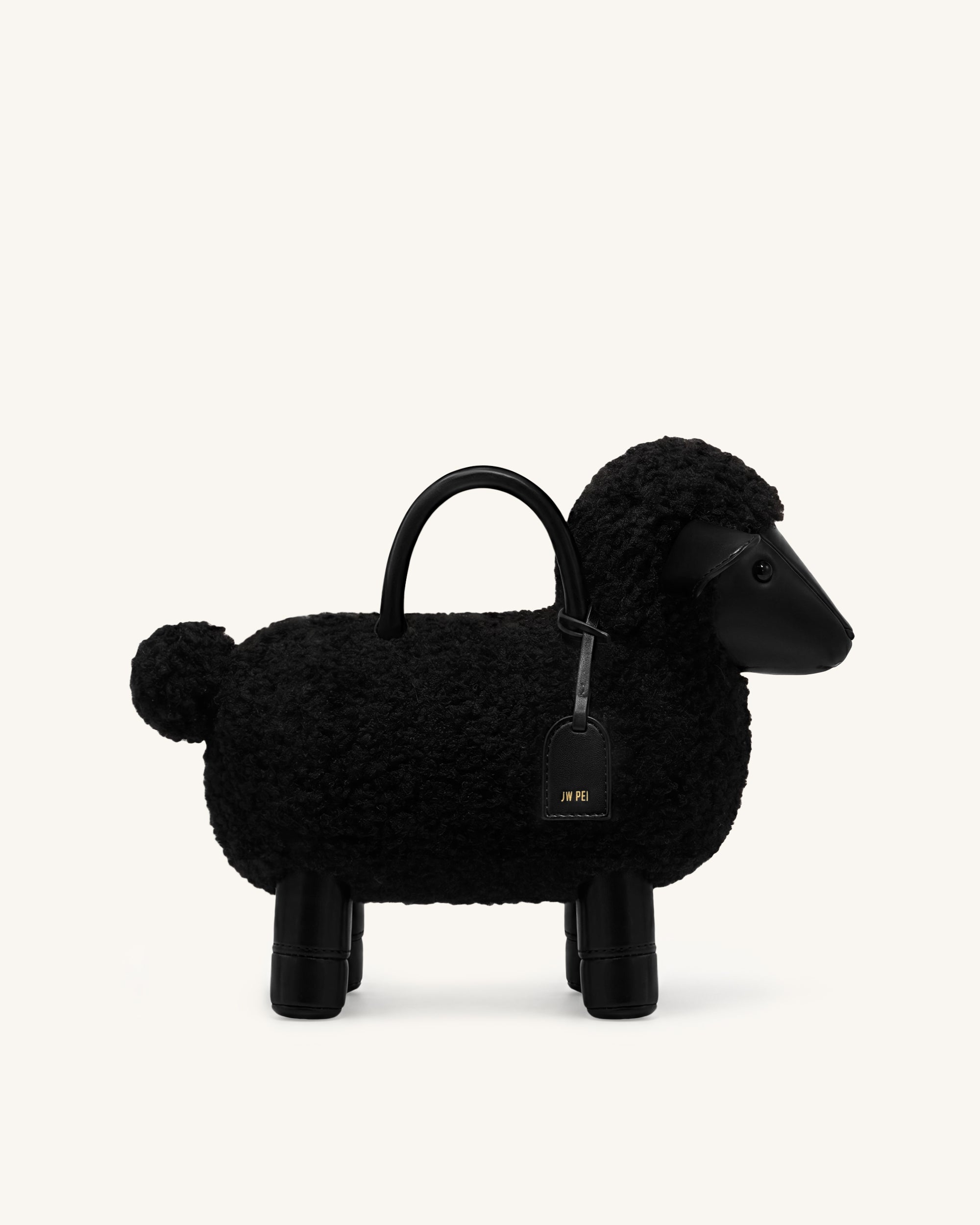 Jw Pei Luna Sheep Top Handle Bag Black