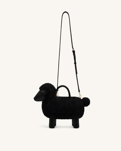 Jw Pei Luna Sheep Top Handle Bag Black