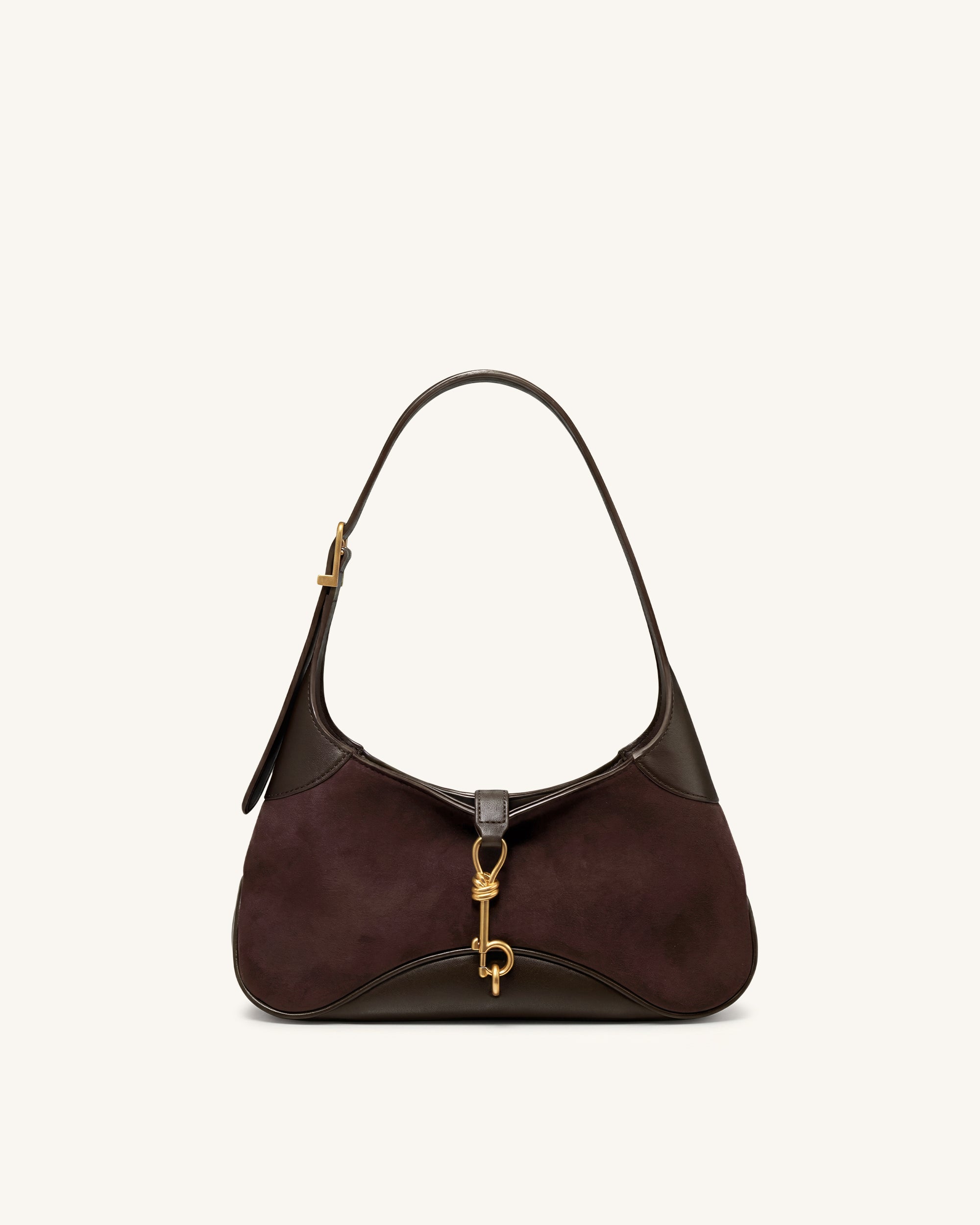 Jw Pei Juliette Key Charm East West Shoulder Bag Dark Brown