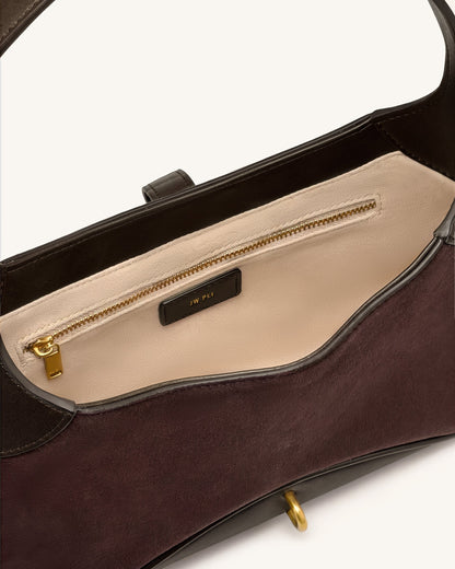 Jw Pei Juliette Key Charm East West Shoulder Bag Dark Brown