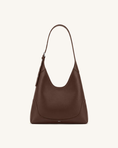 Jw Pei Willow Soft Hobo Shoulder Bag Dark Brown