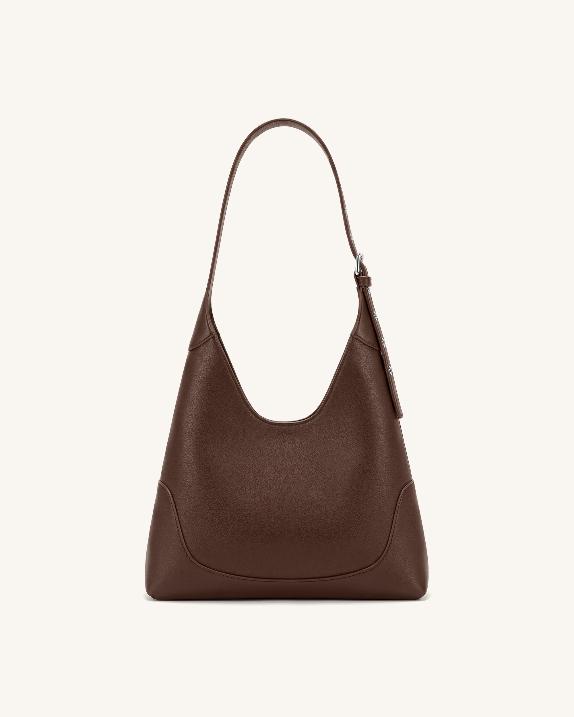 Jw Pei Willow Soft Hobo Shoulder Bag Dark Brown