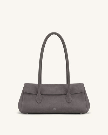 Jw Pei Solenne Faux Suede East West Shoulder Bag Taupe