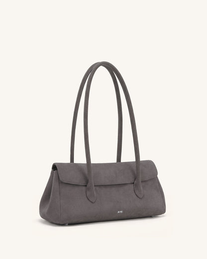 Jw Pei Solenne Faux Suede East West Shoulder Bag Taupe