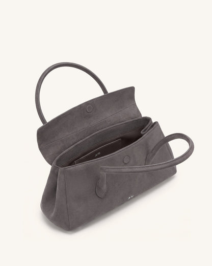 Jw Pei Solenne Faux Suede East West Shoulder Bag Taupe