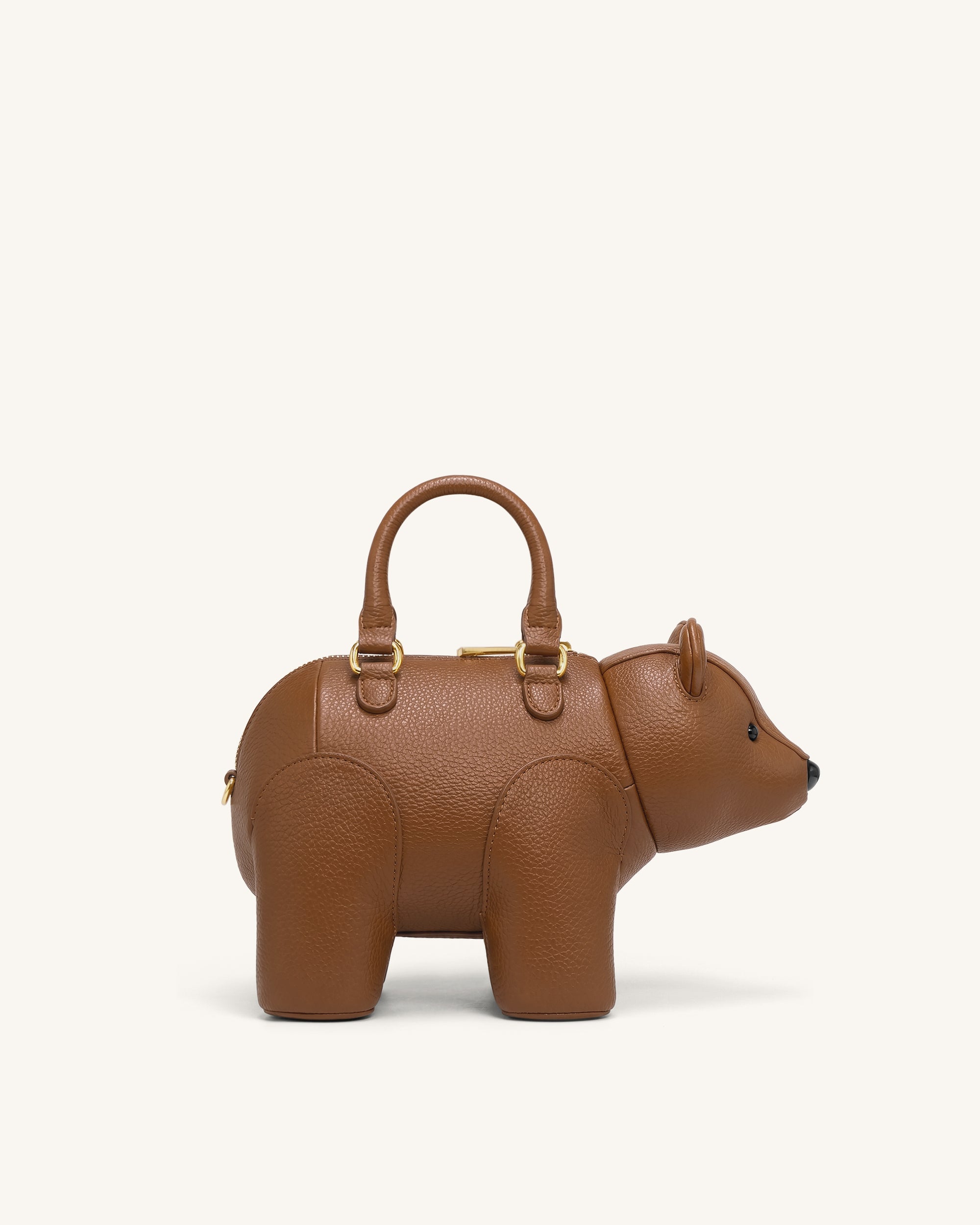 Jw Pei Bernie Bear Top Handle Bag Brown