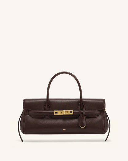 Jw Pei Yara Small Top Handle Shoulder Bag Deep Coffee