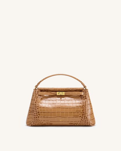 Jw Pei Carmen Top Handle Bag Khaki Croc