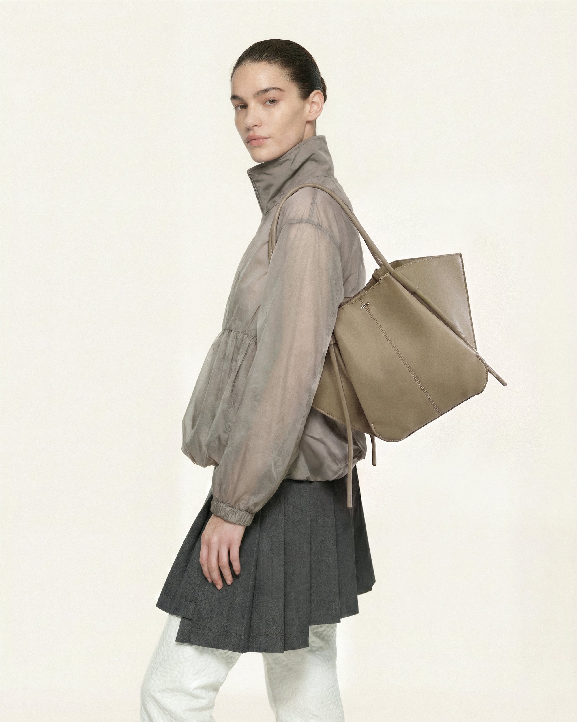 Jw Pei Nala Wide Tote Bag Taupe