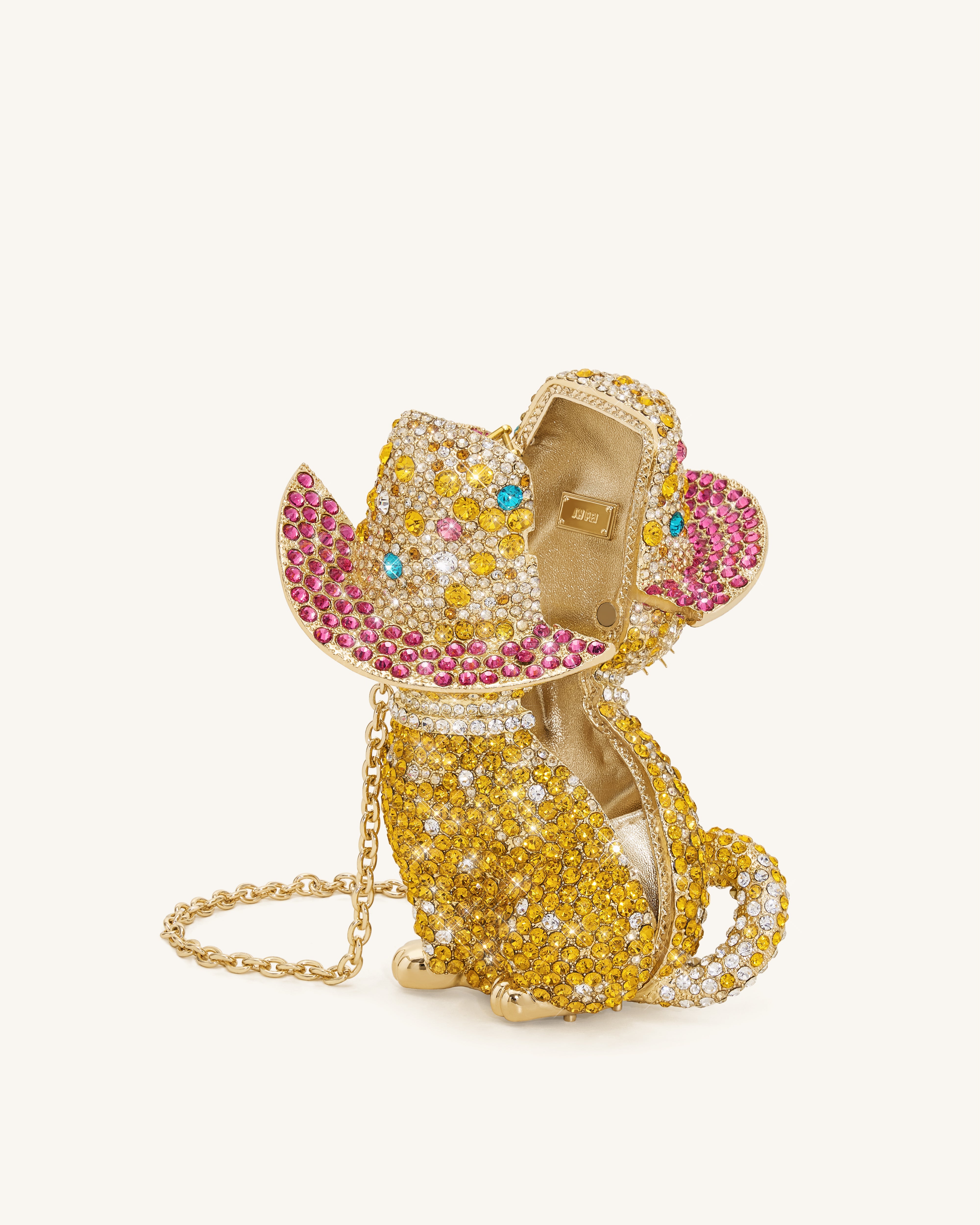 Jw Pei Glamorous Cat Clutch Multicolor Gold