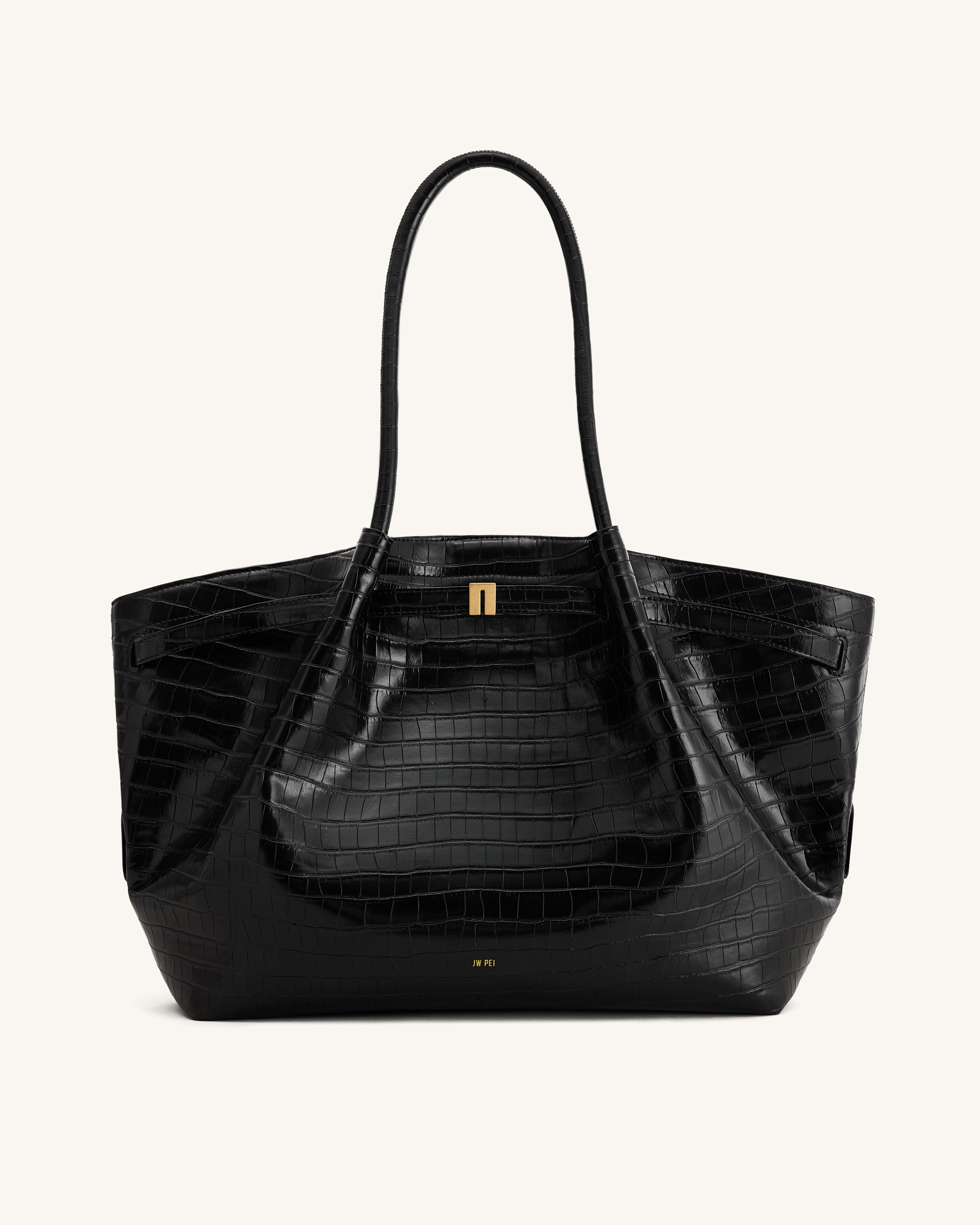 Jw Pei Hana Large Tote Bag Black Croc