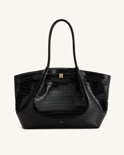 Jw Pei Hana Large Tote Bag Black Croc