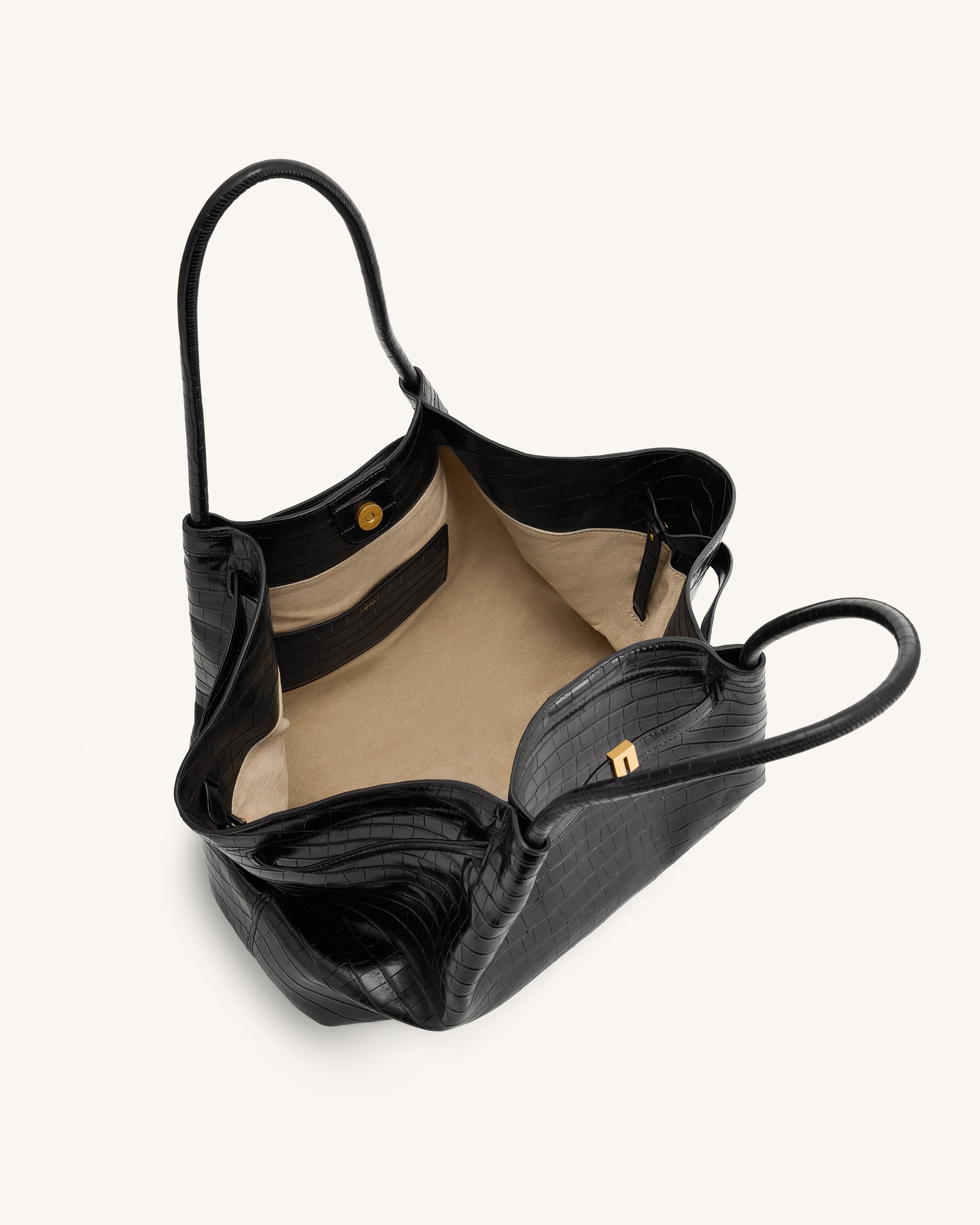 Jw Pei Hana Large Tote Bag Black Croc