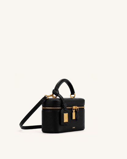 Jw Pei Cleo Box Shape Top Handle Bag Ink Black