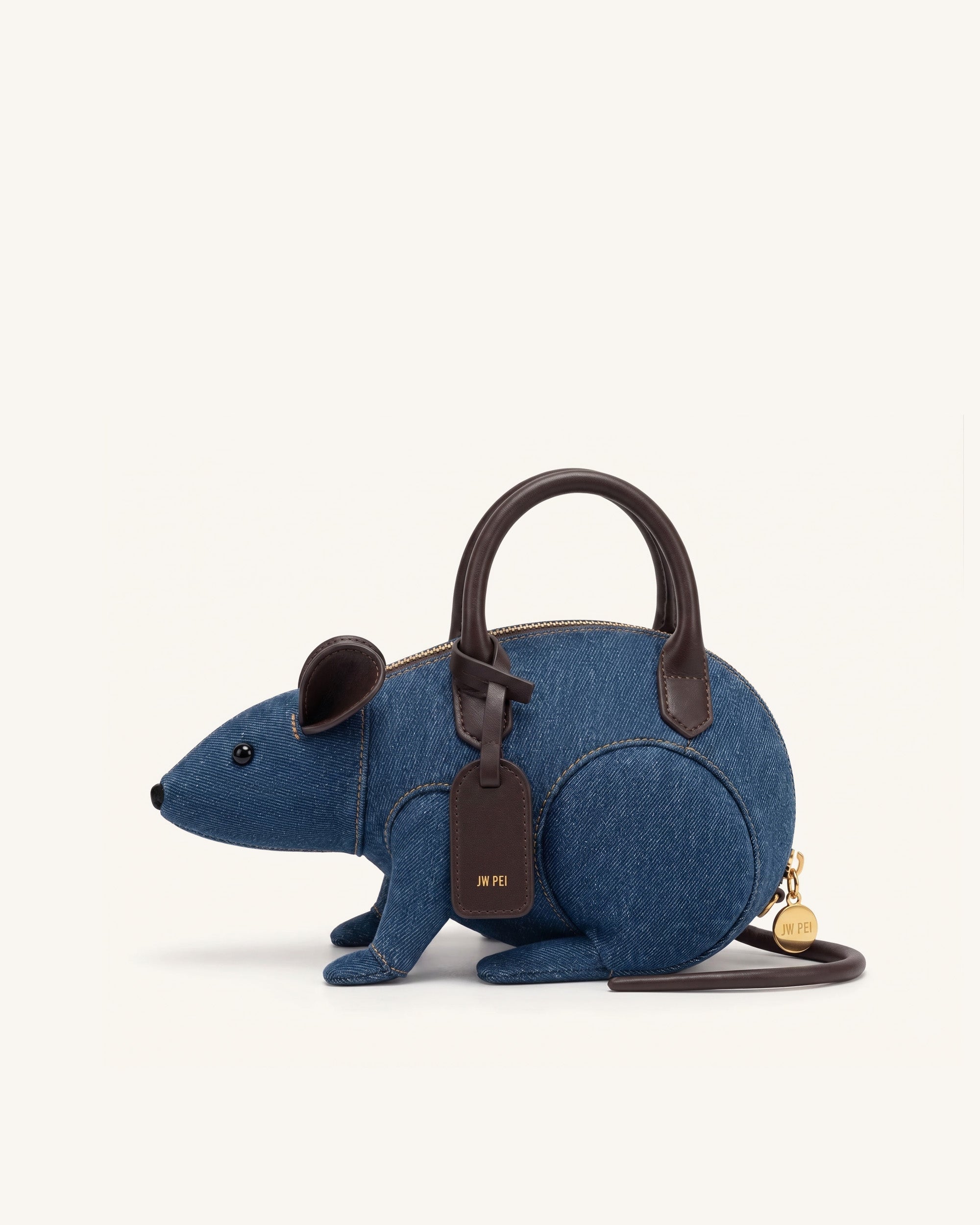 Jw Pei Mia Mouse Top Handle Bag Blue Denim