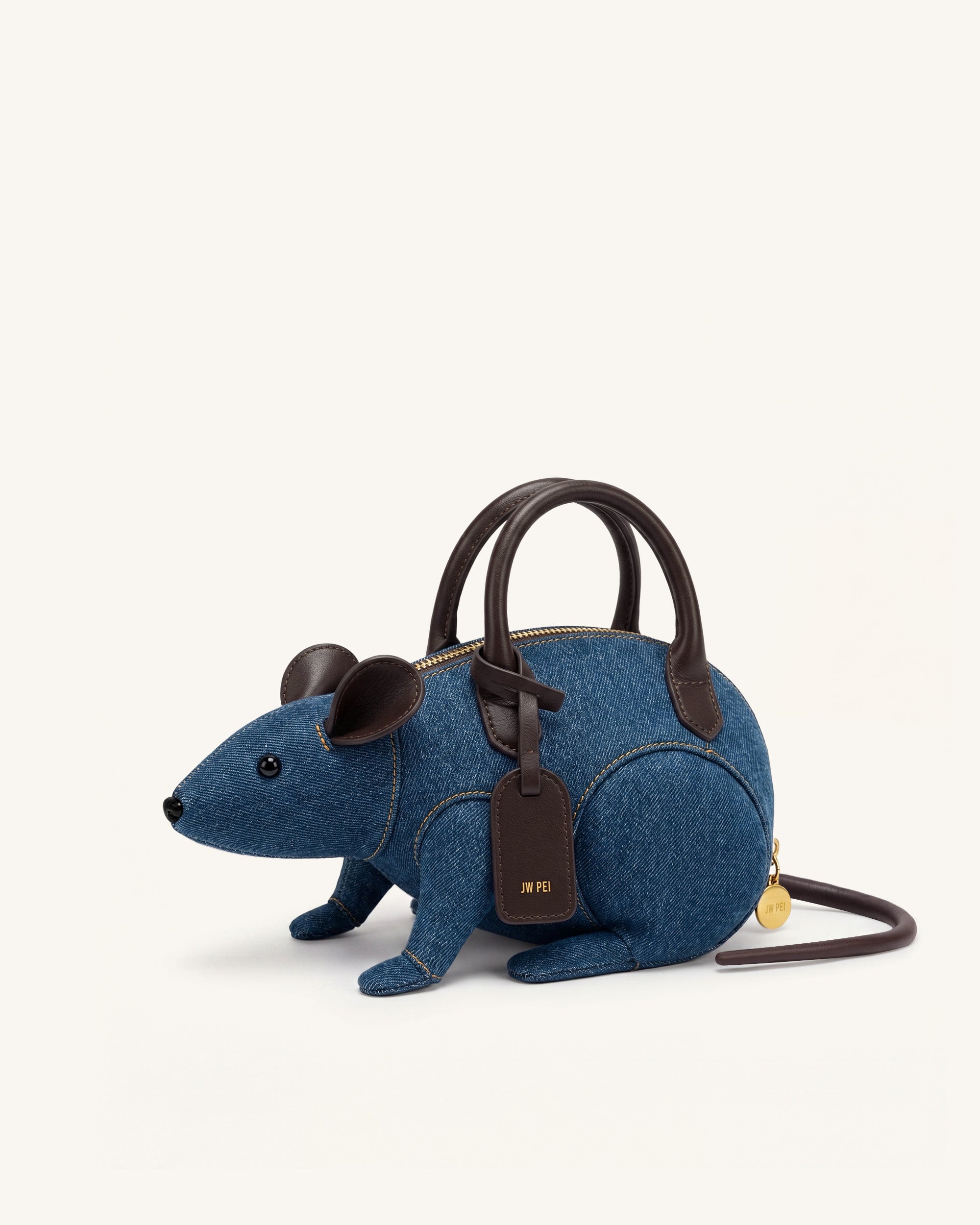 Jw Pei Mia Mouse Top Handle Bag Blue Denim