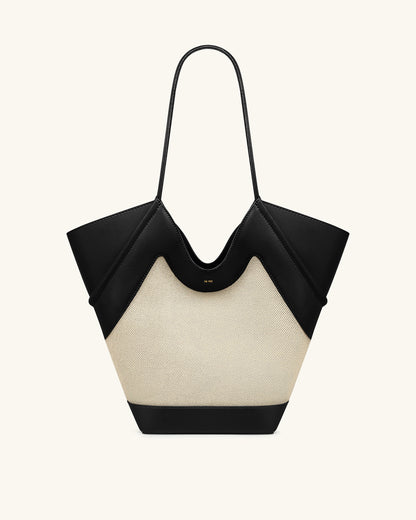Jw Pei Maribel Panel Tote Bag Black Canvas