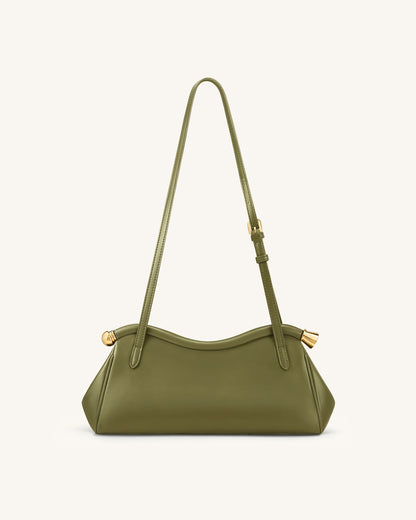 Jw Pei Naomi Curved Shoulder Bag Olive Green
