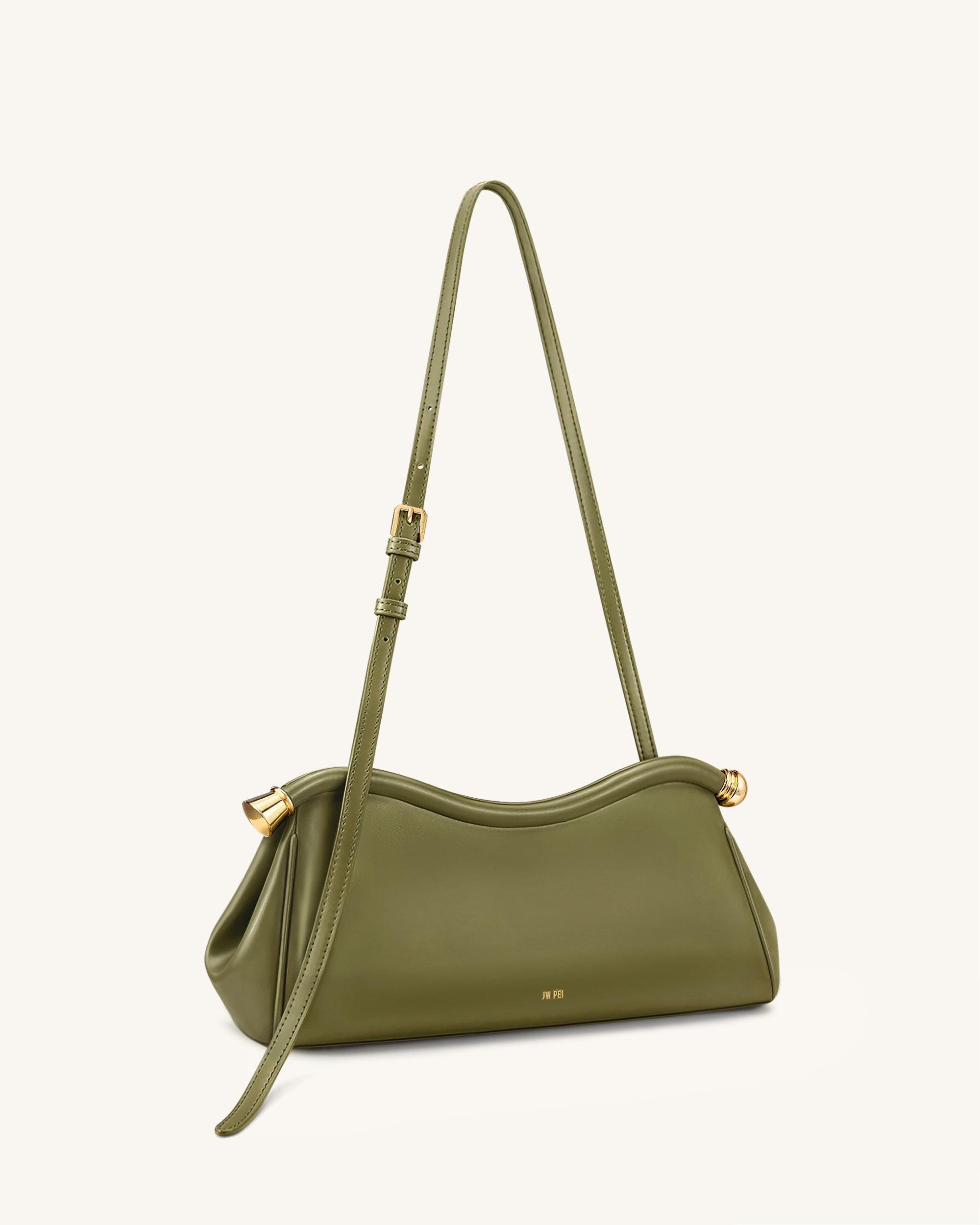 Jw Pei Naomi Curved Shoulder Bag Olive Green