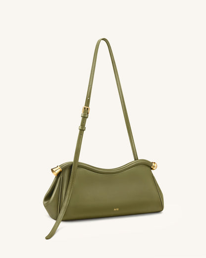 Jw Pei Naomi Curved Shoulder Bag Olive Green