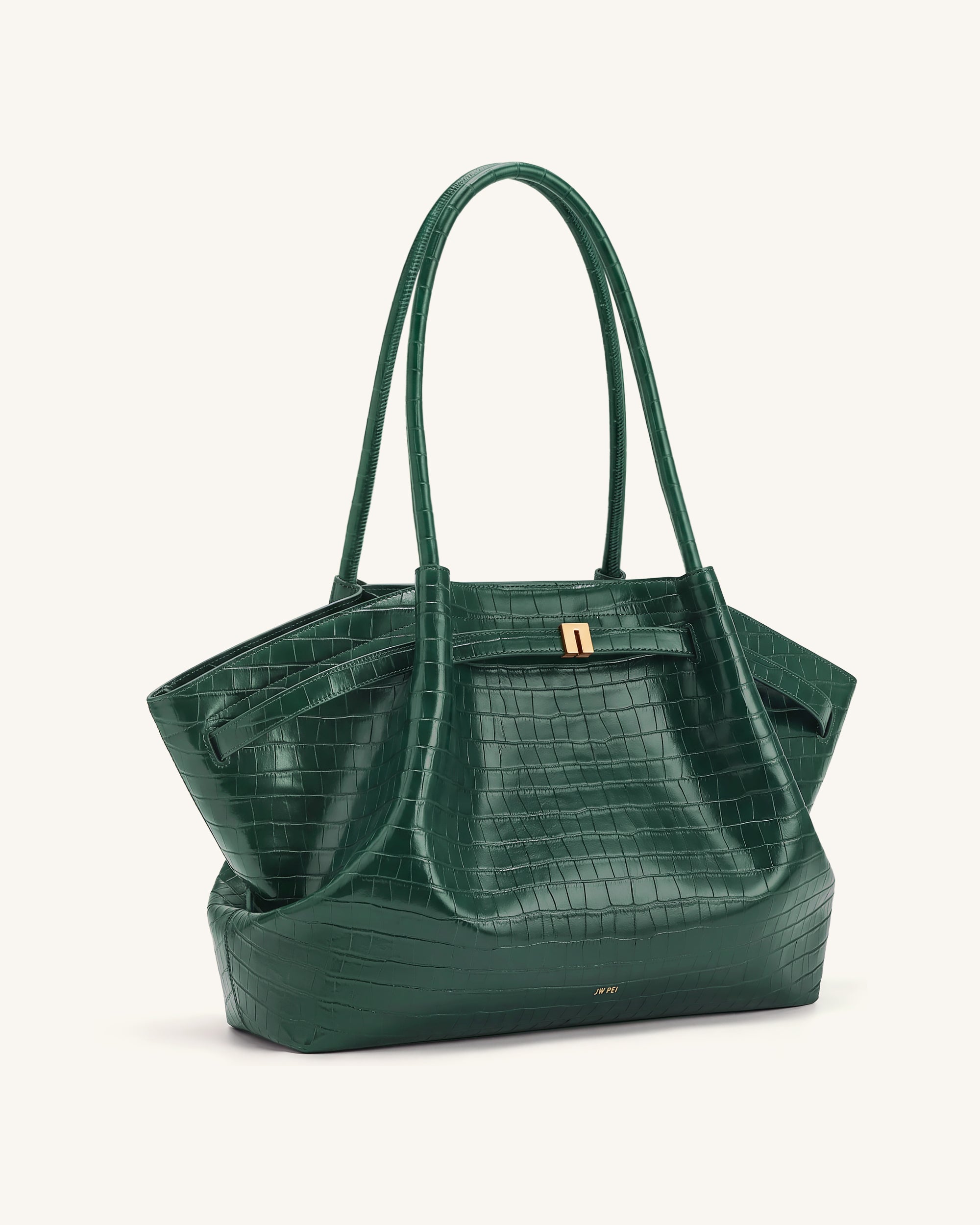 Jw Pei Hana Large Tote Bag Green Croc
