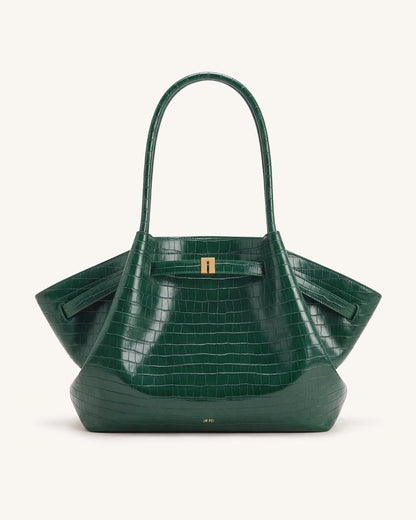 Jw Pei Hana Large Tote Bag Green Croc