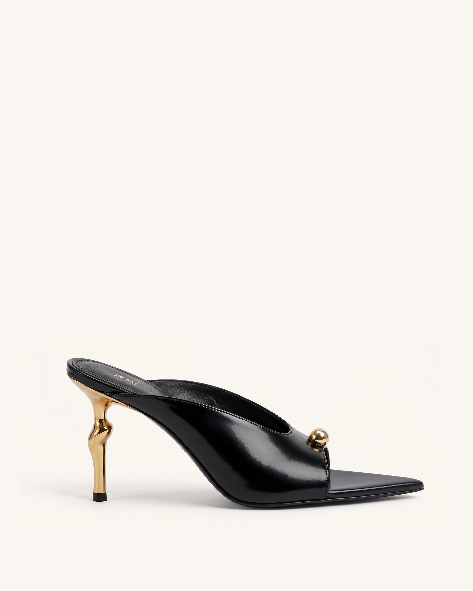 Jw Pei Noemi Pointed Toe Mule Heels Black