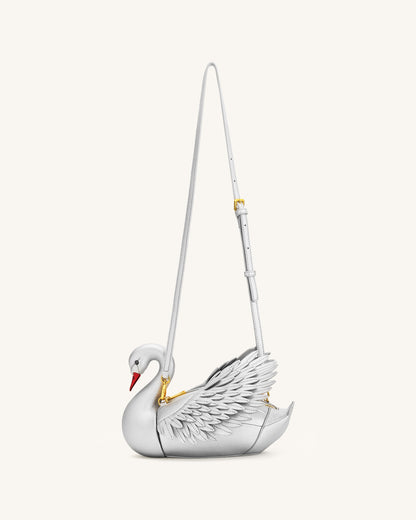 Jw Pei Alani Swan Shaped Crossbody Bag Silver