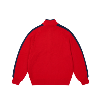 Palace Skateboards Established ZIP Funnel KNIT Truest RED