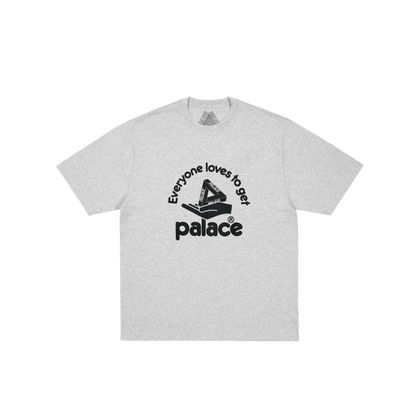Palace Skateboards HAND OUT T-Shirt GREY MARL