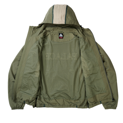 Palace Skateboards Scrum Hooded Shell Jacket Olive
