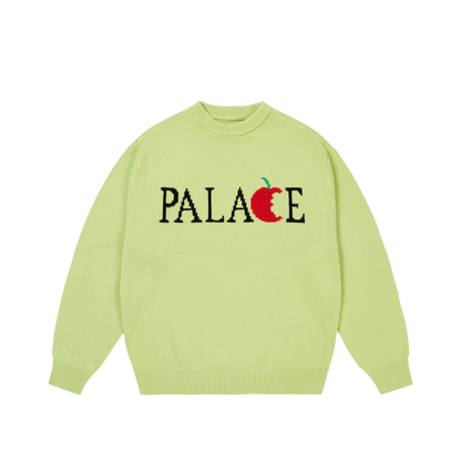 Palace Skateboards BIG Apple KNIT OFF White
