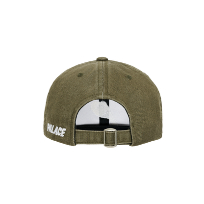 Palace Skateboards Bleached Denim P 6-Panel ARMY Olive