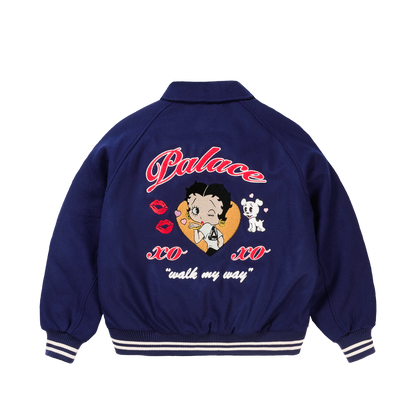 Palace Skateboards Betty BOOP Varsity Jacket Brown