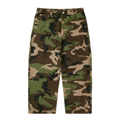 Palace Skateboards Legacy P90 Baggy JEAN Woodland CAMO