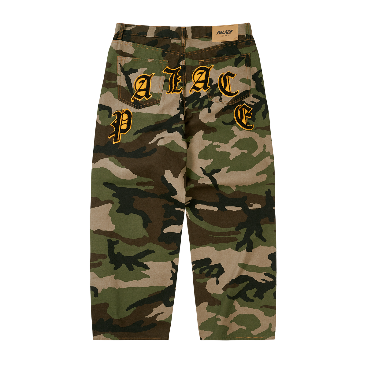 Palace Skateboards Legacy P90 Baggy JEAN Woodland CAMO