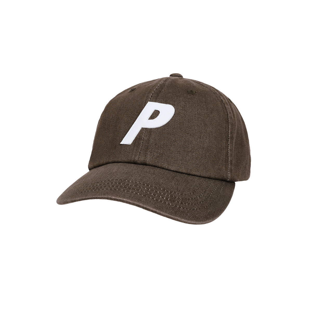 Palace Skateboards Bleached Denim P 6-Panel Brown