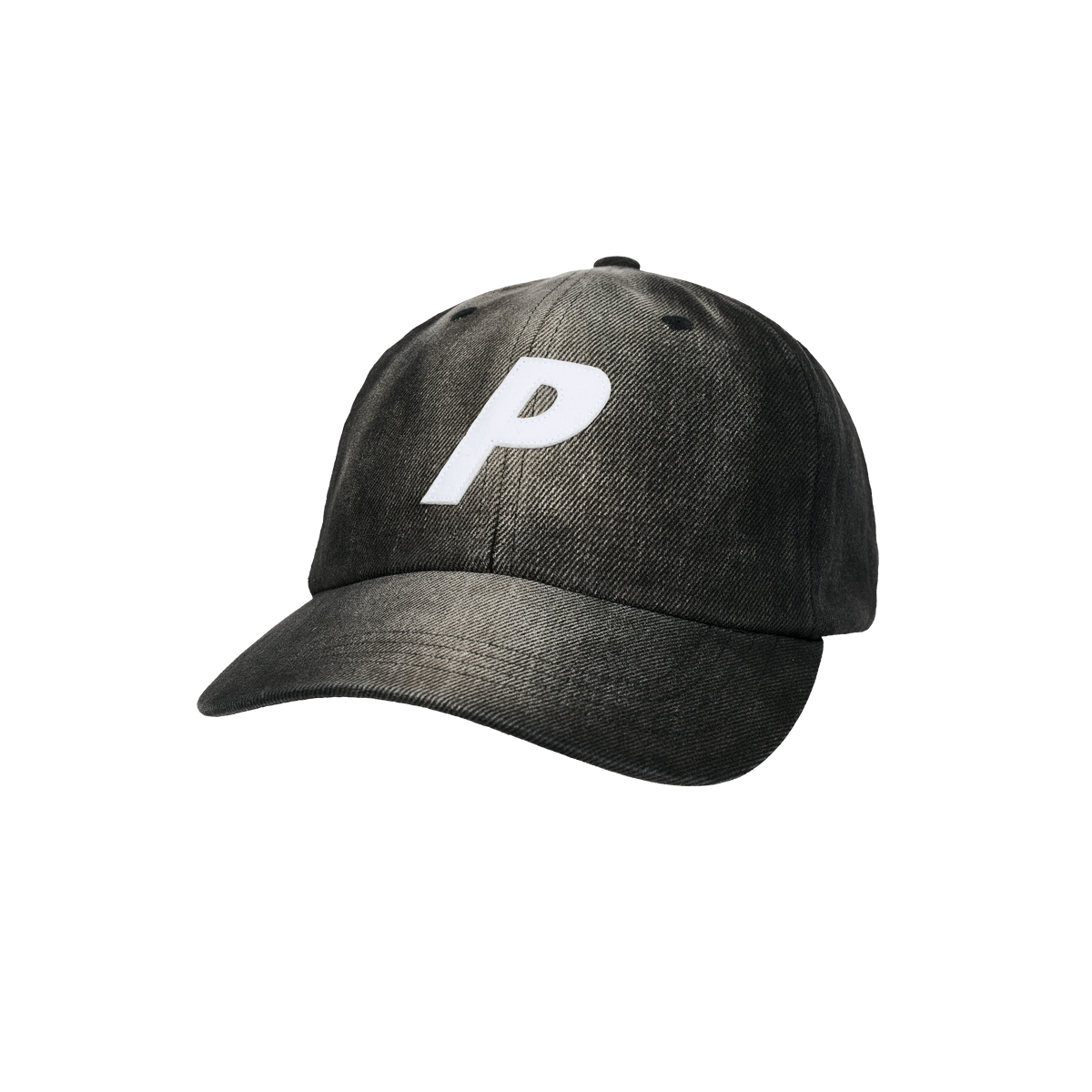 Palace Skateboards Bleached Denim P 6-Panel Black